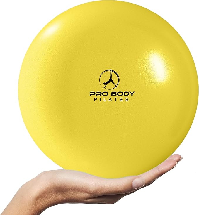 ProBody Pilates Exercise Balls Physical Therapy - 9 Inch Small Exercise Ball for Between Knees for Rehab, Barre, Core, Stability & Yoga