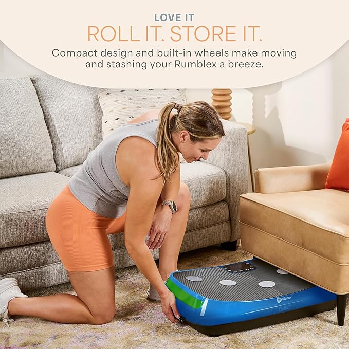 Lifepro Rumblex 4D Vibration Plate Exercise Machine with Triple Motor Oscillation, Linear, and Pulsation – Advanced 4D Vibration Technology for Whole Body Fitness, Weight Loss and Recovery at Home