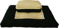 D&D Futon Furniture Zabuton Zafu Set, Yoga, Meditation Seat Cushions, Kneeling, Sitting, Supporting Exercise Pratice Zabuton & Zafu Cushions. (Tan)