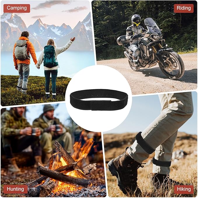 Boot Straps for Cowboy Boots - Cycling Safety Bind Pant Bands Use for Cycling & Jogging, & Camping - Adjustable Elastic Bike Ankle Leg Strap