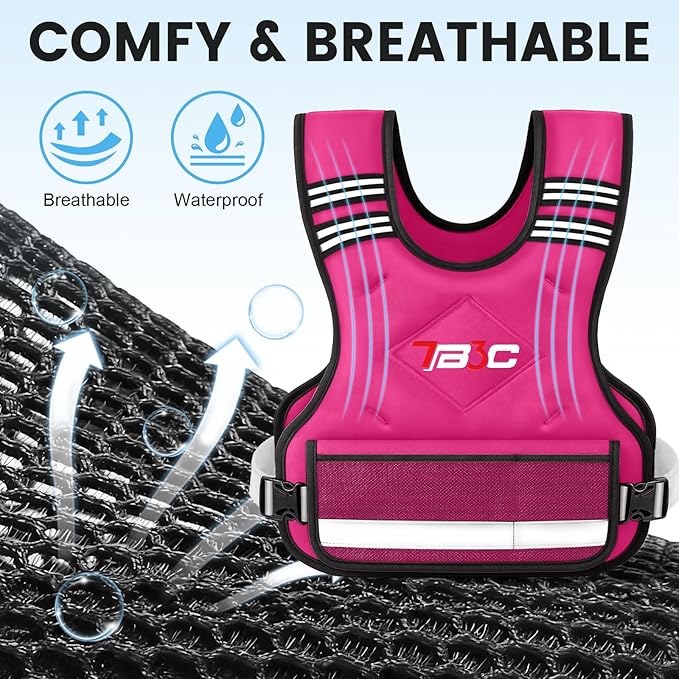 Adjustable Weighted Vest for Women - 04-10lb/11-20lb/20-32lb Vest with 6 Ironsand Weights for Strength Training,Body Weight Vest Exercise Set for Running, Walking and Home Workouts