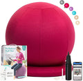 ProBalanceΩ Ball Chair, Yoga Ball Chair Exercise Ball Chair with Slipcover and Base for Home Office Desk, Birthing & Pregnancy, Stability Ball & Balance Ball Seat to Relieve Back Pain, Multiple color size