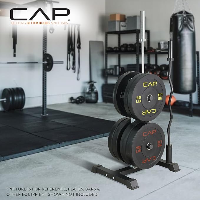 CAP Barbell Olympic Bumper Plate Tree Rack