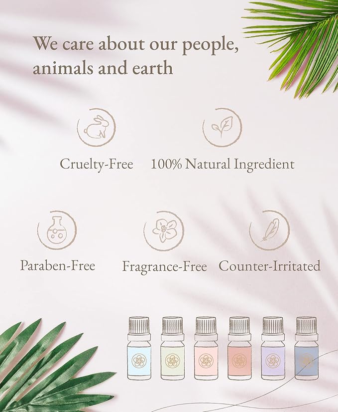100% Organic Essential Oil Blend for Massage, Home Care, Aromatherapy, Natural Ingredients - Orchid, Bergamot, Pine Needle, Peppermint, 10ML