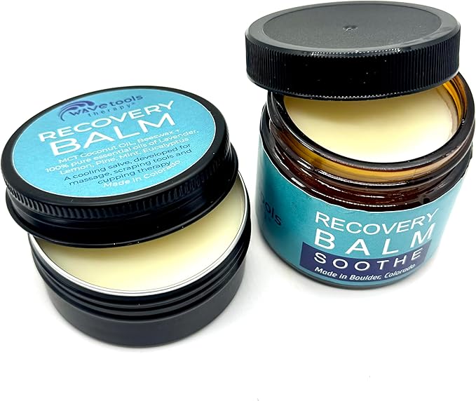 Wave Tools All Natural Recovery Balm Soothe Small Batch Pure Essential Oils Ideal for Massage in Metal Tin