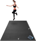 Gorilla Mats Large Exercise Mat – 6'x4', 7'x4', 7'x5', 8'x4', 10'x4' (1/4" Thick) – Ultra Durable Workout Mat for Home Gym Flooring – Non-Slip, Flat Fitness, Yoga & Weight Lifting Floor Mat