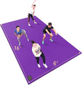 GXMMAT Extra Large Exercise Mat 16'x6'/12'x6'/10'x6'/8'x6'(7mm), Extra Wide Workout Mats for Home Gym Flooring, Non-Slip Thick Durable Cardio Mat for MMA,Plyo,Jump Rope,Weights,Fitness,Shoe-Friendly