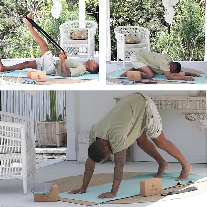72" x 26.75" Long Hot Yoga Mat Towel Plus Compact Face Towel – Hot Yoga Essentials - Full Length, Absorbent, Microfiber Material for Workout, Gym - Pack of 2 Yoga Towels - Grip Improves with Sweat