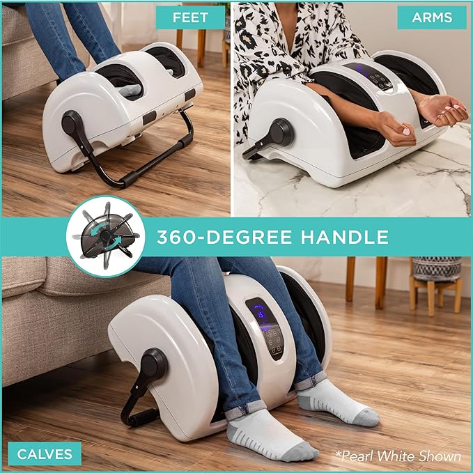 Best Choice Products Heated Shiatsu Foot Massager for Pain Relief, Plantar Fasciitis, Neuropathy, Blood Circulation w/Compact Design - Gold