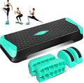 Yes4All 2-in-1 Adjustable Aerobic Step Platform Fitness Exercise Stepper with Rocker Balance Board Legs for Home Workout, Step Exercise & Balance Training