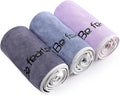 BOBOR Gym Towels Set, Microfiber Sports Towel for Men and Women, Super Soft and Quick-Drying 3-Pack Set Towel, for Tennis, Yoga, Cycling, Swimming (1Blue+1Purple+1Gray, 14" x 29")