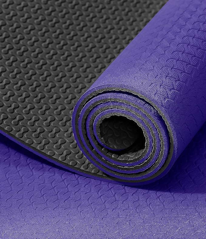 IUGA Yoga Mat Thick Non Slip Anti-tear Pilates Mat Eco Friendly Hot Yoga Mats for Workout & Exercise(72"x 24"x 6mm)