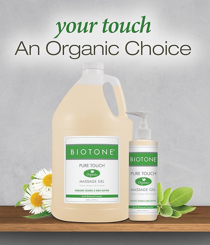 Biotone Pure Touch Organic Massage Gel, 128 Ounce