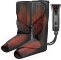 FIT KING Air Compression Leg and Foot Massager with Heat for Circulation and Pain Relief Helpful for Swollen Legs Edema RLS - Great Gift for Women Parents Friends