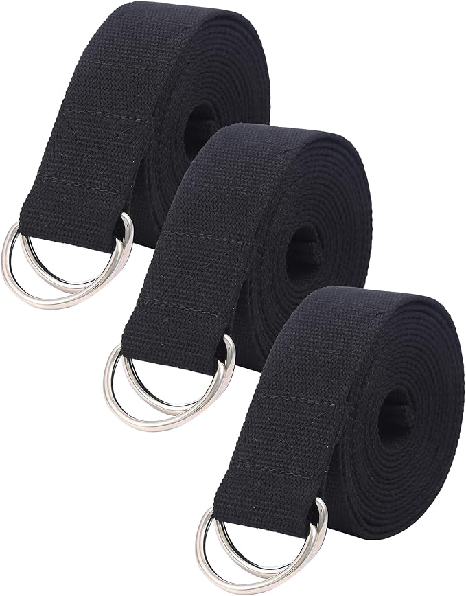 Gelante Fitness Exercise Yoga Strap - Durable Cotton 10 Feet Long