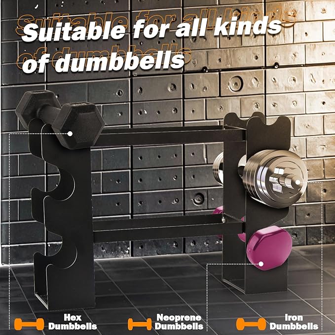 Small Dumbbell Rack Stand Only - Iron Weight Stand Holder Storage for Dumbbells
