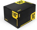 ToughFit Plyo Box - 3 in 1 Foam Plyometric Box - Jump Box for MMA, Crossfit - Adjustment Height Plyometric Jump Box for Home Gym - PVC Cover Platform & High-Density Workout Box