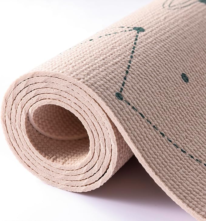 Myga Silk Print Kids Yoga Mat,Non-Slip Yoga Mat for Childrens Exercise, Fitness, Yoga and Mindfulness Lightweight, Easy Clean Play Mat for Girls and Boys