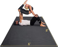 GXMMAT Large Yoga Mat 12'x6'/10'x6'/6'x8'(7mm), Extra Thick Workout Mats for Home Gym Flooring, Ultra Comfortable Non-Slip Quick Resilient Barefoot Wide Exercise Mat for Pilates, Stretching,Meditation