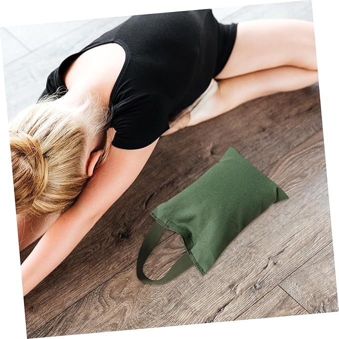 Totority 2kg Yoga Sandbag Handle Empty Weight Training Bag for and Exercise Canvas for Muscle Training and Balance Enhancement