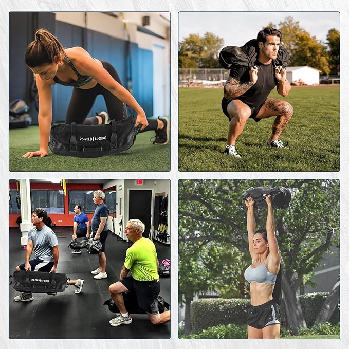Adjustable Sand Bags for Working Out,Sandbags for Workout for Yoga, Strength Training and Full-Body Workouts