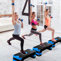26.5 Inch Aerobic Exercise Step Platform for Home Gym, 4” 6” 8”Adjustable Risers for Step up Fitness Workout, Stepper Step Trainer, Green
