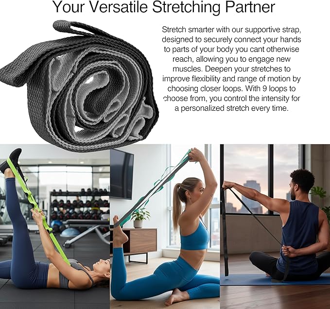 321 STRONG 5 in 1 Foam Roller Set with Hollow Core Deep Tissue Massager, Muscle Roller Stick, Stretching Strap, Spikey Plantar Fasciitis Ball, and Carry Bag, with 4K eBook
