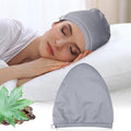 Castor Oil Pack Wrap for Head, Reusable Castor Oil Pack Wrap Organic Cotton for Women Sleeping，Castor Oil Pack Kit for Thinning, Balding, Dry and Damaged Hair L(Oil Not Included)
