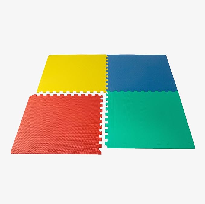 We Sell Mats 3/8" Thick Multipurpose EVA Foam Exercise Floor Mat, Interlocking Tiles, Anti-Fatigue for Home or Gym
