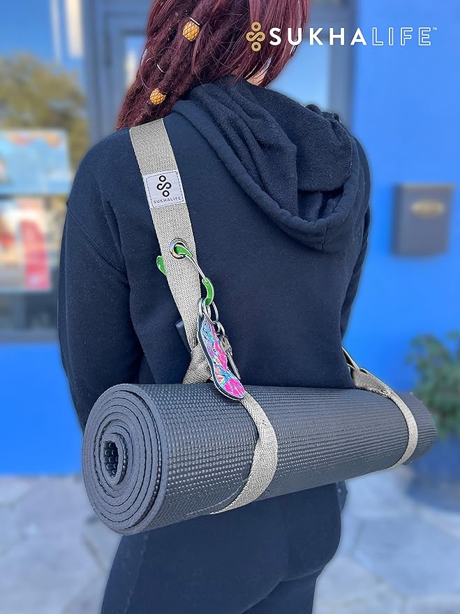 SukhaMat - Yoga Mat Carry Strap, Extra-Durable & Comfortable | Multi-Purpose Strap for Your Yoga Mat
