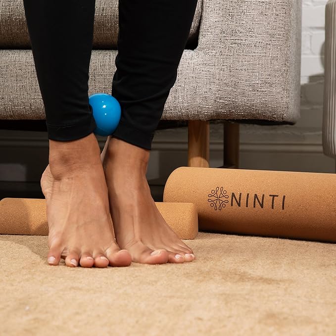 Ninti Balance Board - Premium Cork Balancing Board & Foot Strengthener for Enhanced Foot Function | Unique Design for Balance Stability & Foot Strength | Improve Mobility & Prevent Falls | Balance Trainer | USA Owned