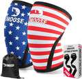 DMoose Fitness Knee Sleeves for Weightlifting (Pair) 78” Knee Wraps for Joint Support, Squats & Powerlifting - Gym Brace Straps for Joint Stability & Pain Relief, USPA & IPL Approved for Men and Women