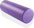 Philosophy Gym 18" High-Density Foam Roller for Exercise, Massage, Muscle Recovery - Round, Purple
