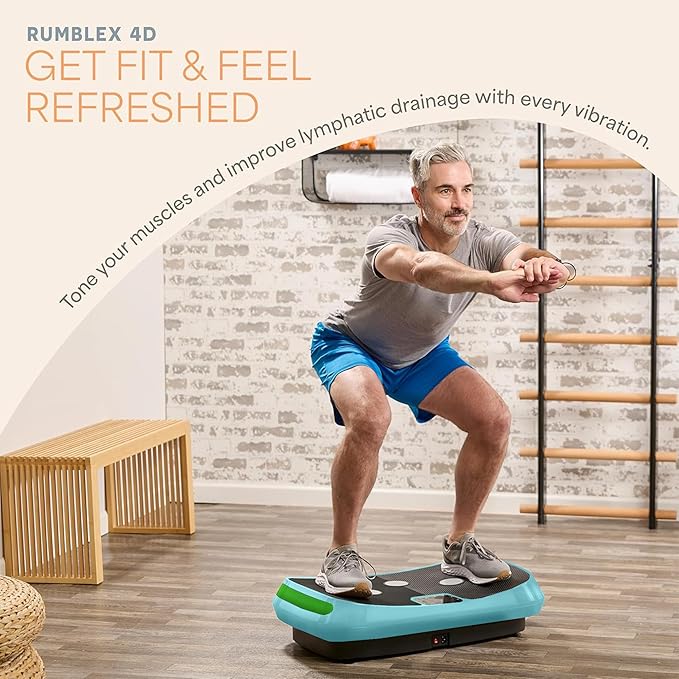 Lifepro Rumblex 4D Vibration Plate Exercise Machine with Triple Motor Oscillation, Linear, and Pulsation – Advanced 4D Vibration Technology for Whole Body Fitness, Weight Loss and Recovery at Home