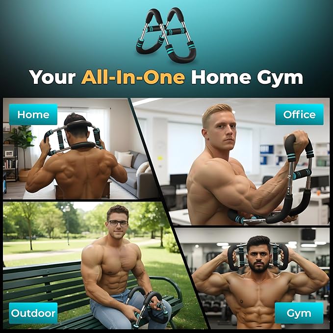 Twister Arm Trainer Adjustable Resistance (30–140 lbs) – Upper Body Strength Trainer for Chest, Arms & Grip, Portable Home Exercise Equipment for Men & Women