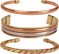 Touchstone copper bracelets | gift for men women |adjustable 100% pure solid real magnetic jewelry | handmade bracelet set combo | rope braided tibetan bangles.