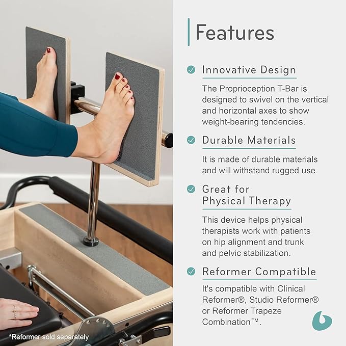 Balanced Body Proprioception T-Bar, Pilates Reformer and Trapeze Pilates Table Accessory