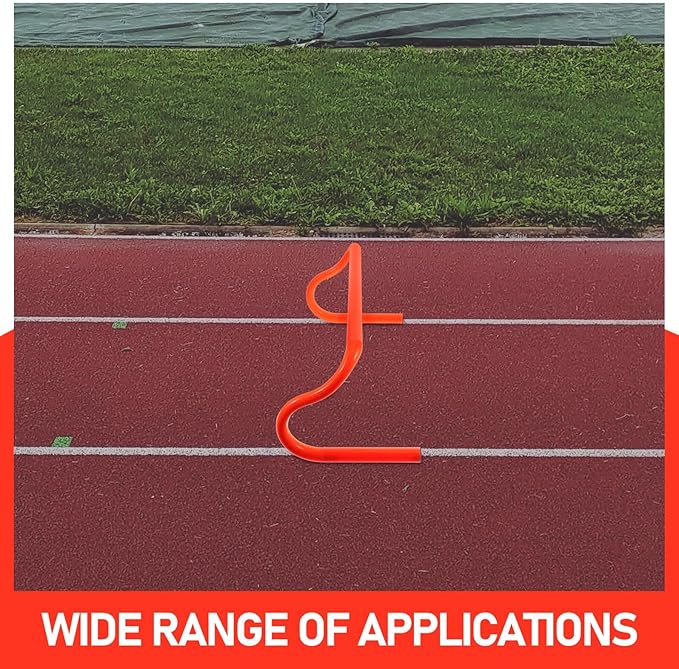 Orange PVC Football Training Hurdle with Detachable Structure for Speed and Power Improvement Lightweight Portable Sports Equipment for Speed and Core Exercises
