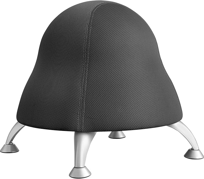Safco Runtz Ball Chair for Kids, Anti-Burst, Exercise Ball Chair, Promotes Movement, Better Posture and Balance, Black Licorice