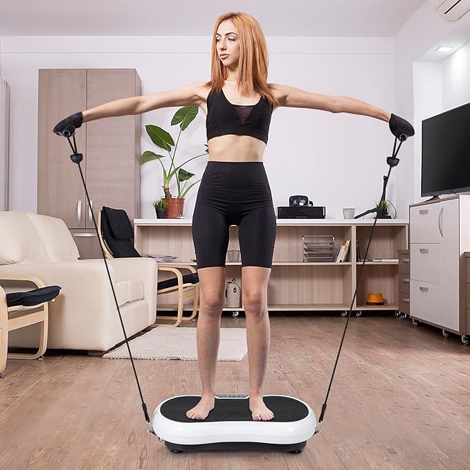 Full Body Vibration Platform Massage Machine Workout Trainer with Bluetooth Music Connection