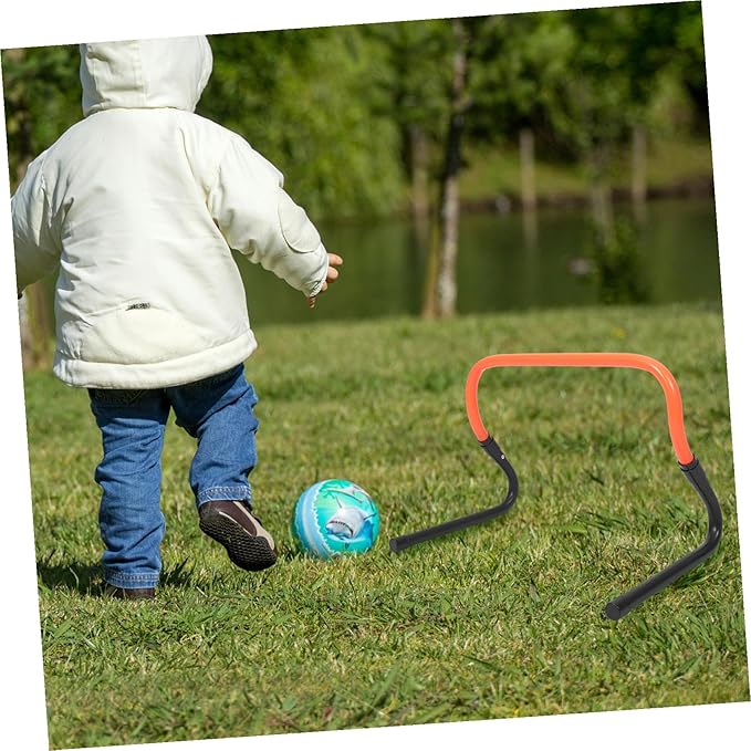 Wear-Resistant Plastic Agility Hurdle Adjustable Speed Training Equipment for Soccer Outdoor Practice with Stable Base for Core Strength and Football Drills