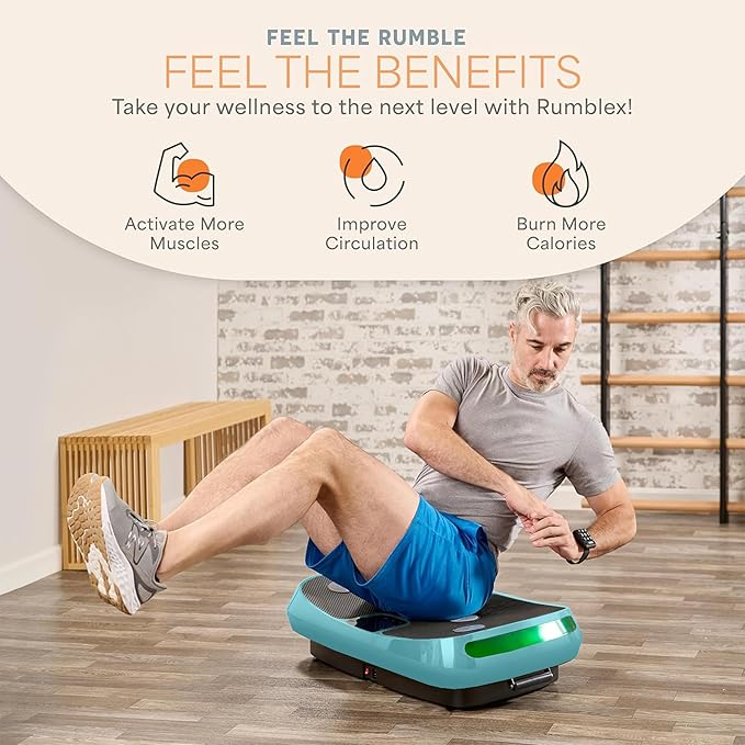 Lifepro Rumblex 4D Vibration Plate Exercise Machine with Triple Motor Oscillation, Linear, and Pulsation – Advanced 4D Vibration Technology for Whole Body Fitness, Weight Loss and Recovery at Home