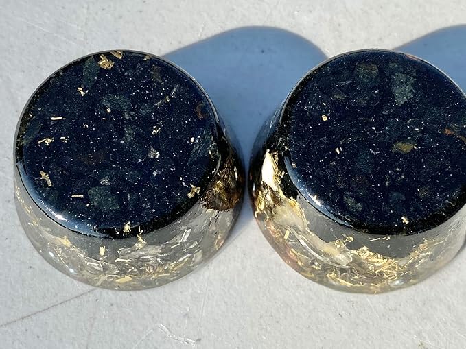 Black Jade Nephrite Orgone Generator Energy Accumulator 7.83Hz/432Hz/528Hz/Advance Harmonics Many Beautiful Ingredients!(Black Jade Nephrite)