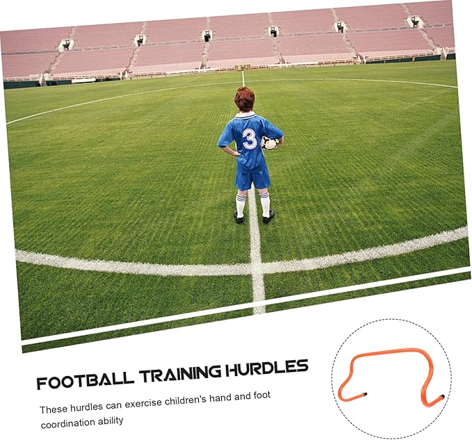 5Pcs Durable Football Hurdles High Agility Training Equipment for Soccer Skills Development Sturdy Design for Outdoor Practice and Coordination Drills