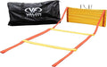 Valor Fitness Agility Training Ladder – 33 Ft with Storage Pegs & Carry Bag, 2 Clipped Sections for Speed, Agility, Footwork & Coordination Training for Adults & Kids