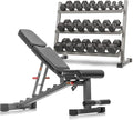 XMark Weights Dumbbells Set, 5 lb to 50 lb Dumbbell Pairs with Weight Storage Rack, Option of Dumbbell Rack Stand Only
