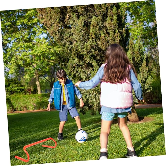 4pcs Hurdles Height Portable Agility Training Equipment for Preschool Sports Activities and Backyard Speed Coordination Development