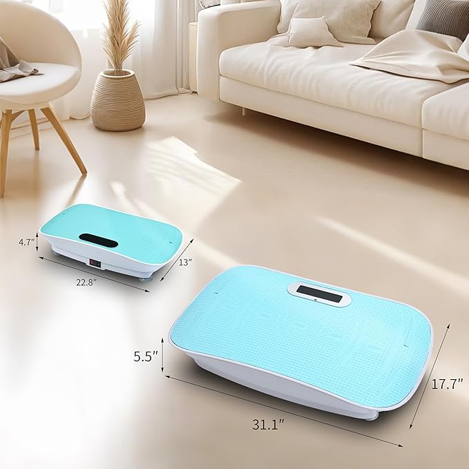 Full Body Vibration Platform Crazy Fitness Massage 10-Frequency Weight Loss & Fat Burner Shaking Machine for Unisex