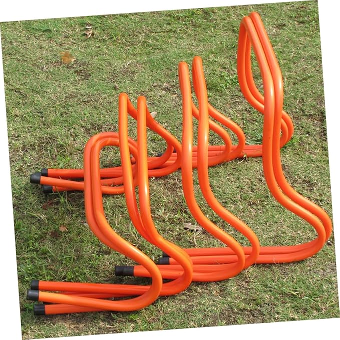 Zerodeko 2pcs 15cm Plastic Wear-Resistant Agility Hurdles for Youth Soccer Speed Training Equipment Exercise Fitness