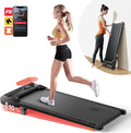 Walking Pad Treadmill with 10% Incline, Under Desk Treadmill, Compact Portable Treadmills for Home Office, 285lbs Capacity, APP/Remote Control, Exercise Anytime, Low-Noise
